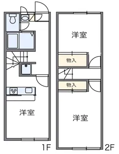 レオパレスコスモスNO.6【108号室】の間取り