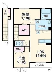 フロレスタⅡ【2階】の間取り
