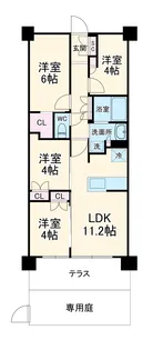 グランカーサ川口青木町公園【1階】の間取り