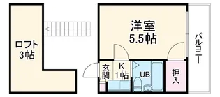 グレースシャインナカムラ【2階】の間取り