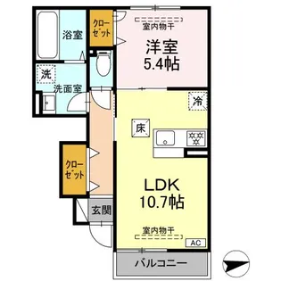 ホワイトキャッスル【1階】の間取り