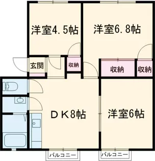 ソフィアC【201号室】の間取り
