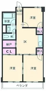 コーポ奥村【305号室】の間取り