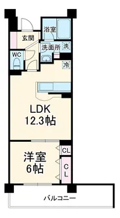 フェリズ二俣川ラ・ルーチェ【3階】の間取り