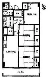 ルミエール雁峰【205号室】の間取り