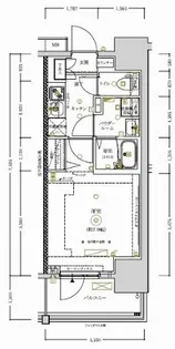 RELUXIA TOKYO EASTⅡ【2階】の間取り