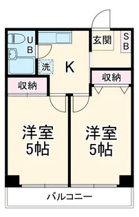 サングレイス吉野町【2階】の間取り