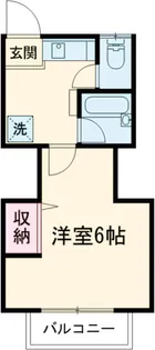 ミツユタカハイツ【1階】の間取り