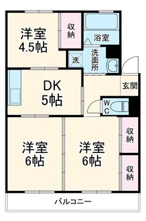 バロン幸定野【3階】の間取り