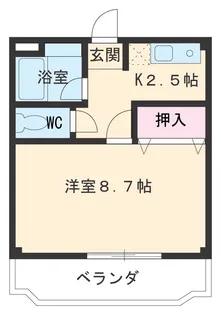 パークハイツ原【2階】の間取り