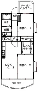 エスポワール【3階】の間取り