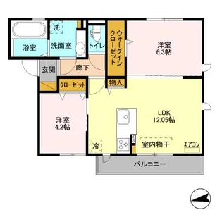 GrandBonheur【3階】の間取り