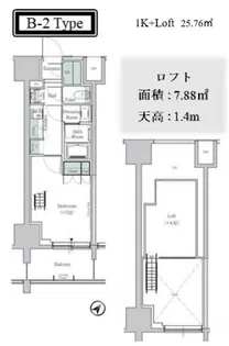 ONE ROOF RESIDENCE TAMACHI【2階】の間取り
