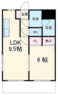 鏡島REINA【2階】の間取り