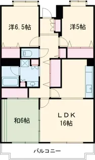 パークヒルズ・ツルベA棟【305号室】の間取り