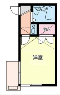 ユナイト白楽コリンの杜【203号室】の間取り