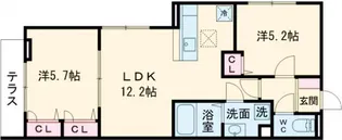 セレスティア興野【3階】の間取り