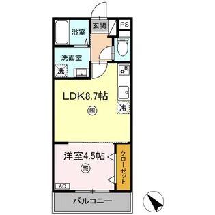 Acoterrace【1階】の間取り