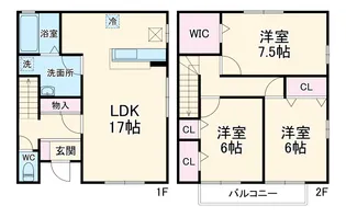 エスポワール 四番館【102号室】の間取り