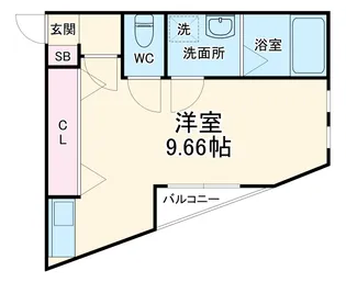 レゴリス【302号室】の間取り