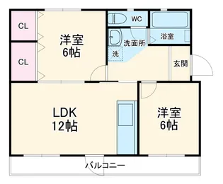 高津団地5−23【1階】の間取り