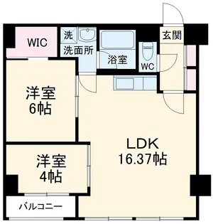 S−FORT乙川【503号室】の間取り