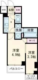 アジールコート池尻大橋【2階】の間取り