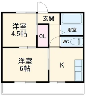 一隆ハイツ【105号室】の間取り