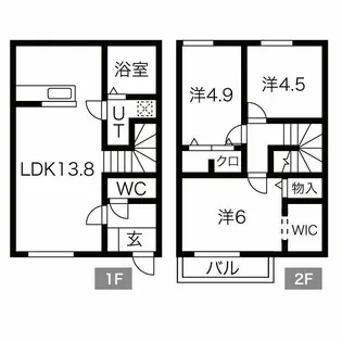 ジャックオブクラブ【1階】の間取り