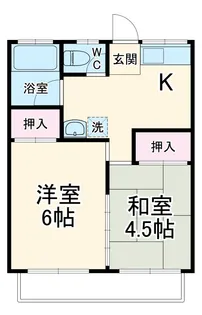 勝田台ハイツ【2階】の間取り