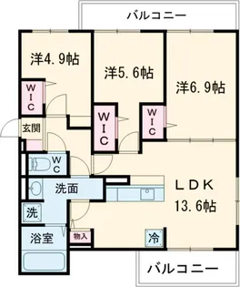 リベルテ四条梅津【2階】の間取り