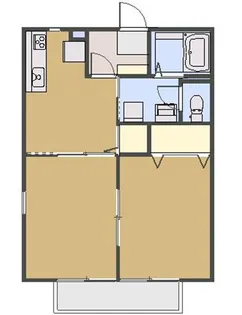 ハニーハイム【2階】の間取り
