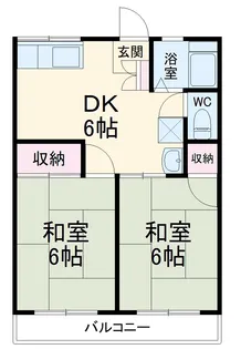シティハイム島野【2階】の間取り