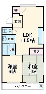 沢乃杜レジデンス【2階】の間取り
