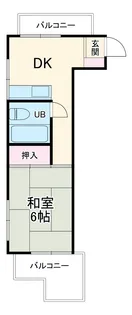 はとビル【501号室】の間取り