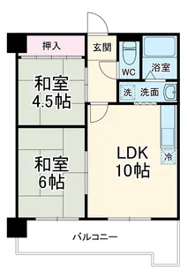 サンパーク大鐘Ⅱ【2階】の間取り