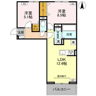 D-ROOM新井町【101号室】の間取り