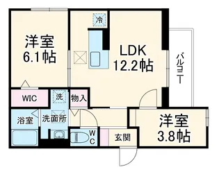 ノーブルパレス上木崎【1階】の間取り