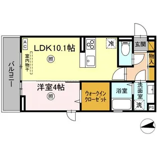 プア メリア【2階】の間取り