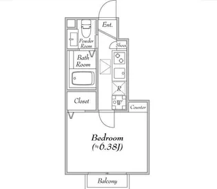 エルスタンザ明大前【1階】の間取り