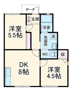 フィオーレ盆栽【1階】の間取り