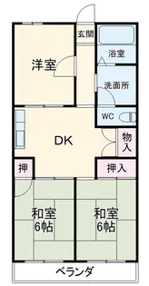 朝日ハイツ【401号室】の間取り