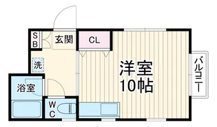 ヒューマンハイツ打越【2号室】の間取り