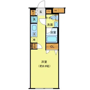 プレール ドゥーク中野上高田【2階】の間取り