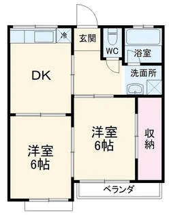 第一コーポ黒砂台【2階】の間取り