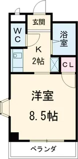 フォレスト宝【305号室】の間取り