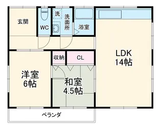 YONE【201号室】の間取り