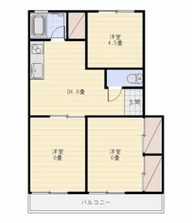 ベルマンション【3階】の間取り
