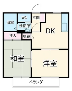 廣美ハイツ【2階】の間取り