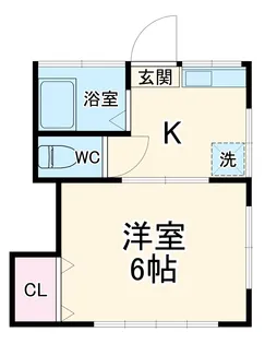 コーポカーリッジ【1階】の間取り